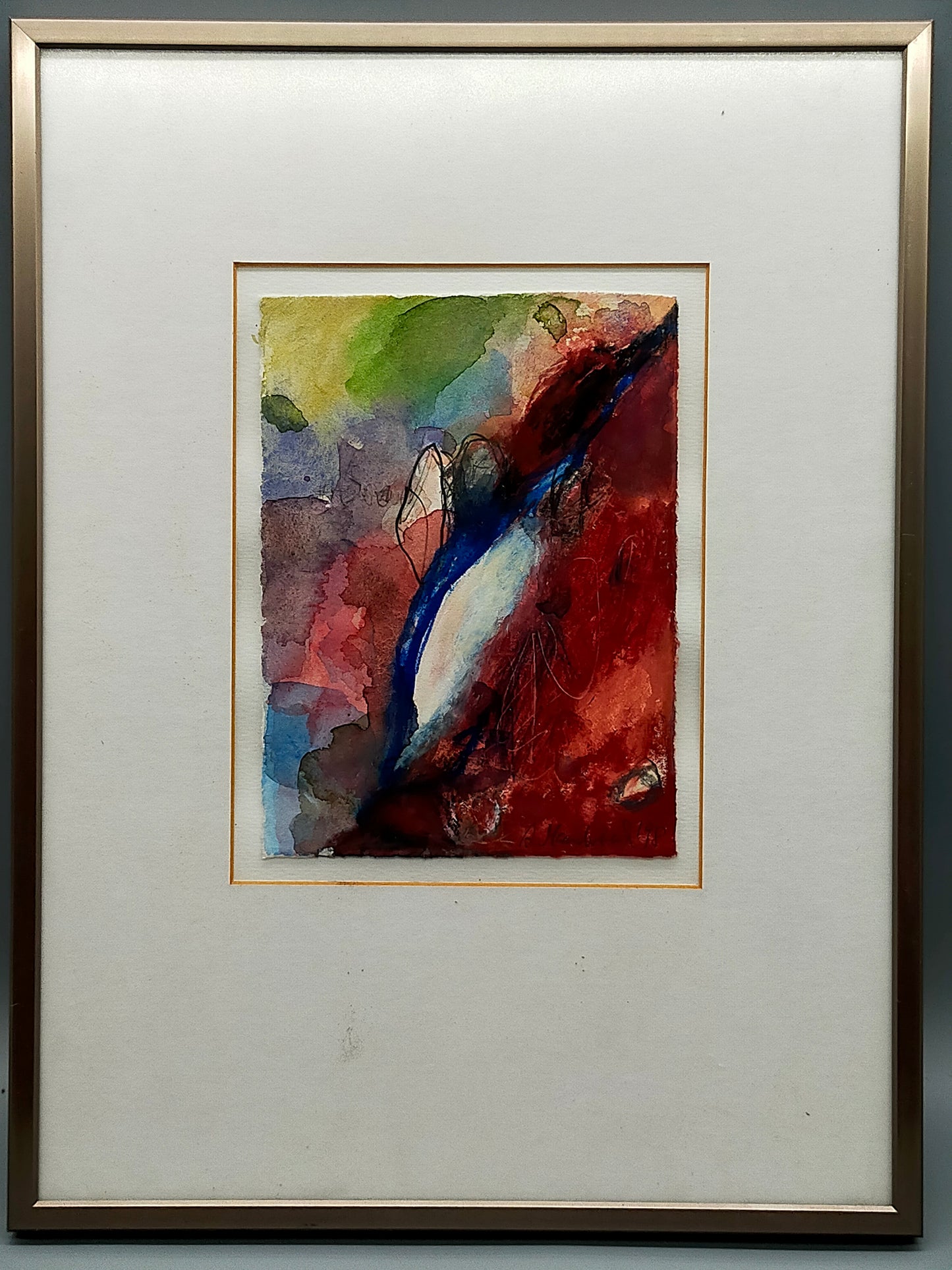 Expressives Abstraktes Gemälde – A. Mandelbad 1998