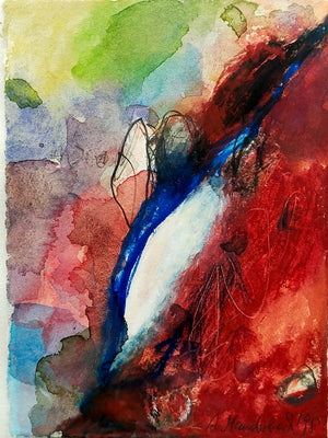 Expressives Abstraktes Gemälde – A. Mandelbad 1998