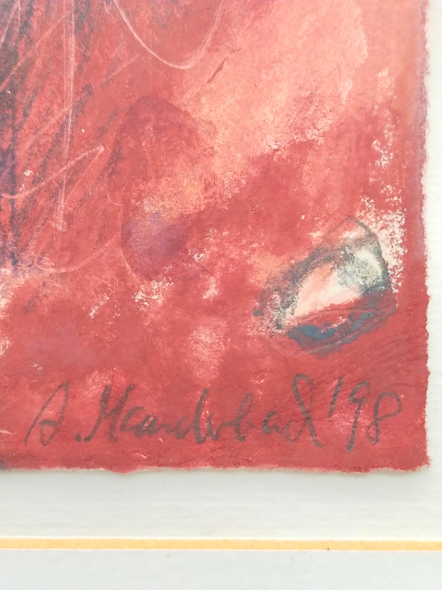 Expressives Abstraktes Gemälde – A. Mandelbad 1998