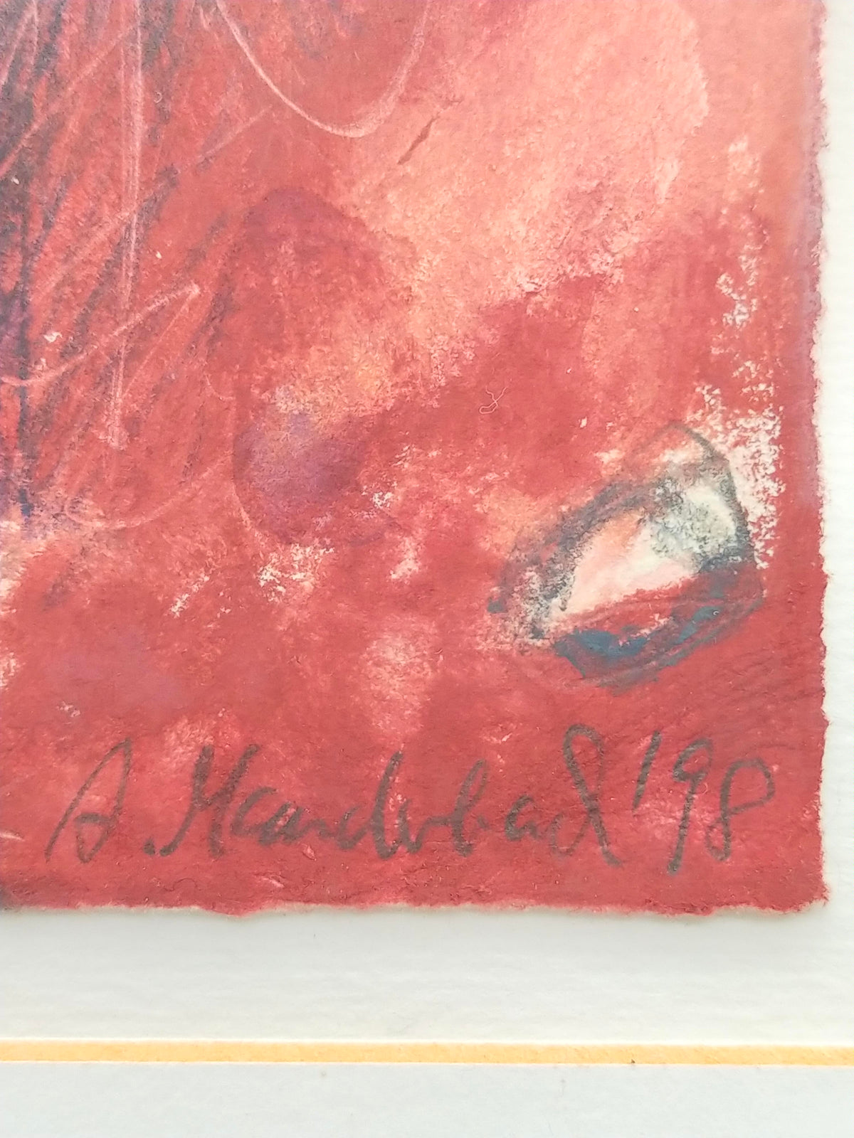 Expressives Abstraktes Gemälde – A. Mandelbad 1998