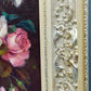 Ölgemälde Rosenstilleben – Gerahmtes Blumenbild Von H. Plück