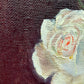 Ölgemälde Rosenstilleben – Gerahmtes Blumenbild Von H. Plück