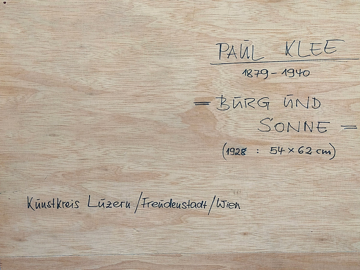 Paul Klee – Burg und Sonne – Kunstdruck Lithografie