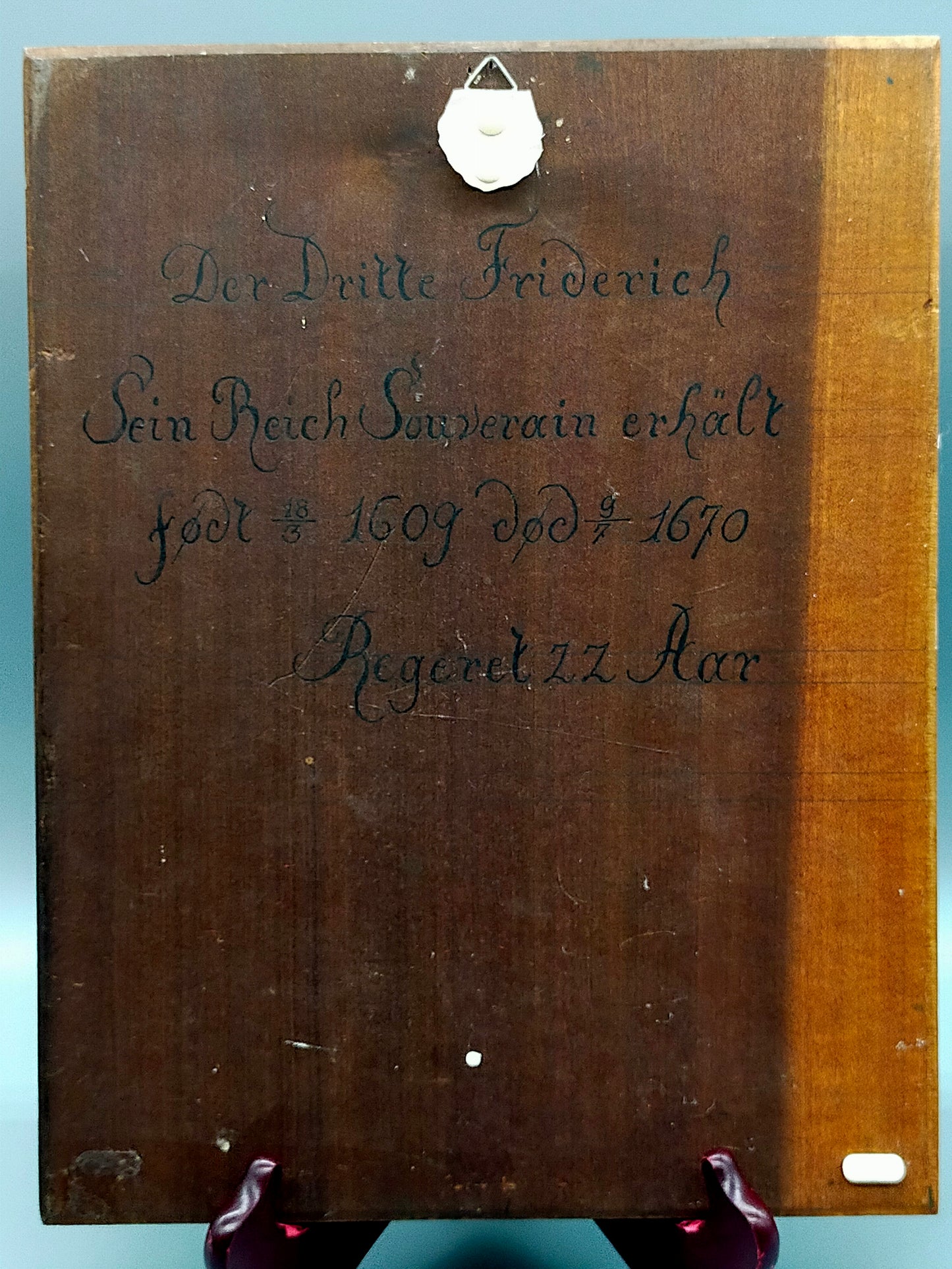 Historisches Ölgemälde – Deutsche Schule XVII. Jahrhundert Friderich