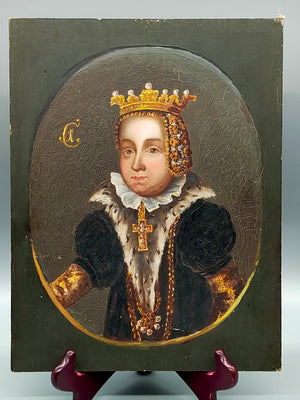 Historisches Ölgemälde – Königliches Porträt einer Edlen Dame