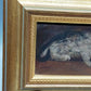 Europäische Schule (XIX) – Trinkende Katze – Historische Tiermalerei