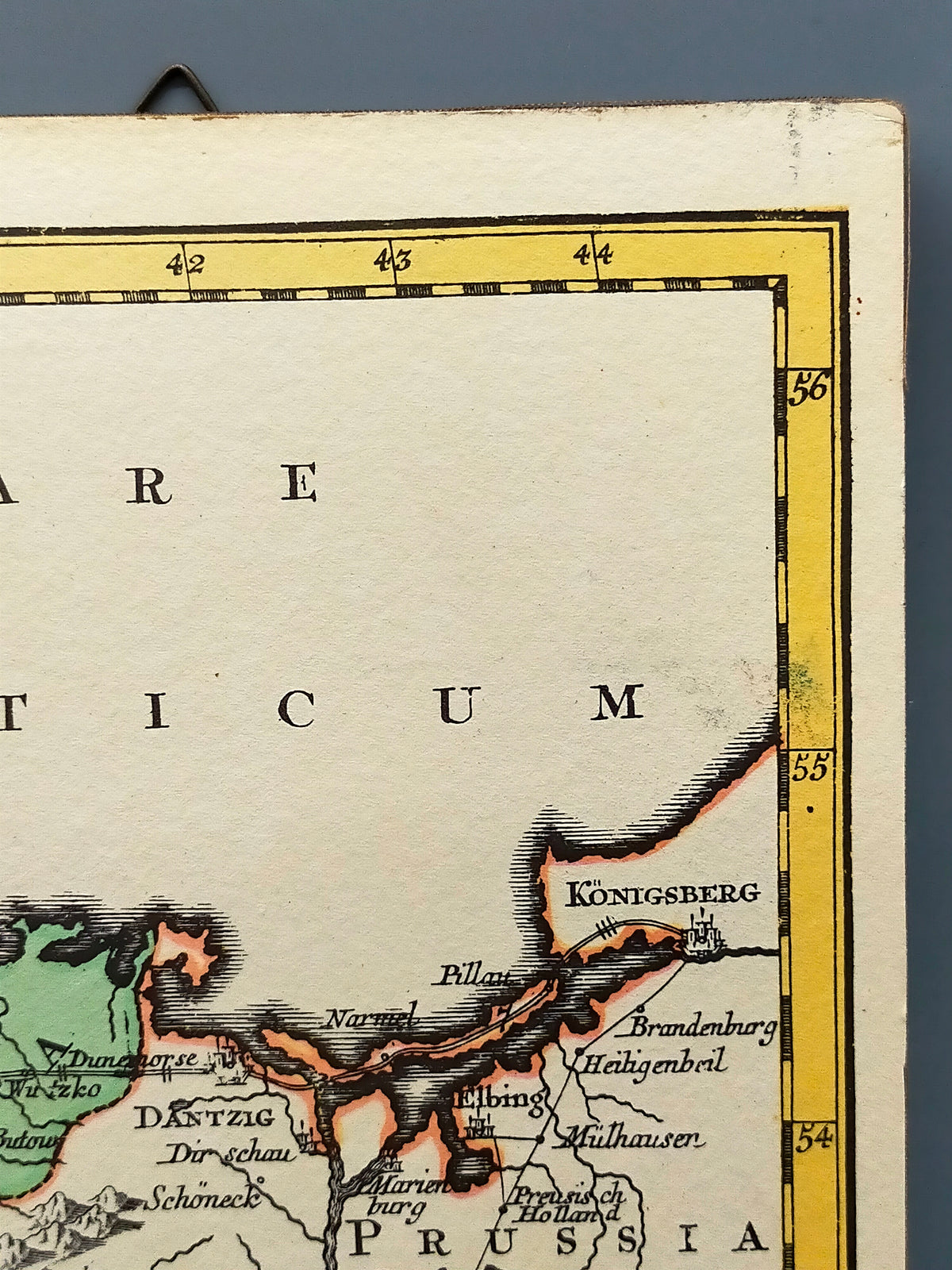 Historische Postkarte – Antike Deutschland Karte 1769