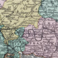 Historische Postkarte – Antike Deutschland Karte 1769