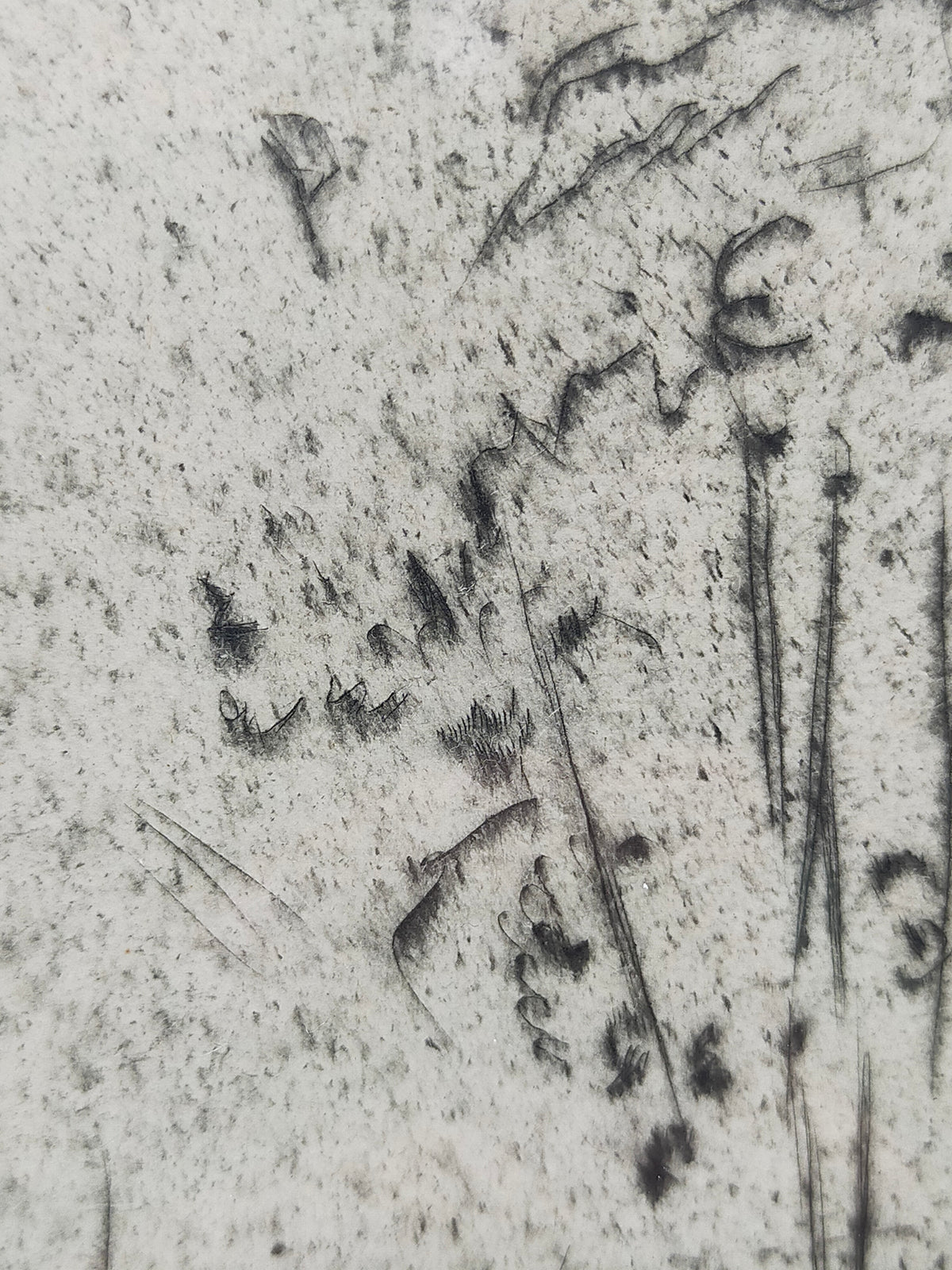 Georg Walter Rössner Frühlingslandschaft mit Spaziergängerin Radierung