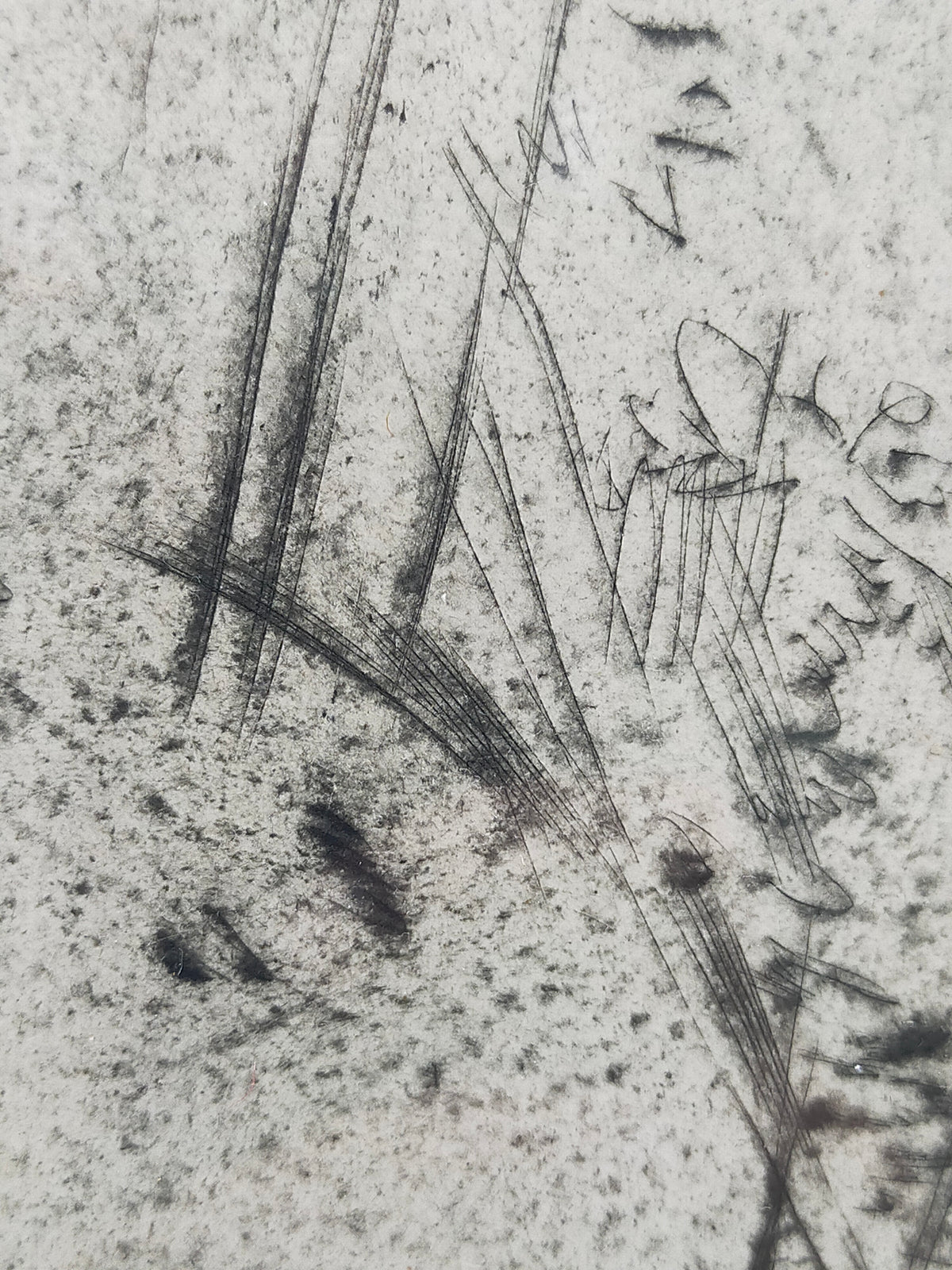 Georg Walter Rössner Frühlingslandschaft mit Spaziergängerin Radierung
