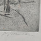 Georg Walter Rössner Frühlingslandschaft mit Spaziergängerin Radierung