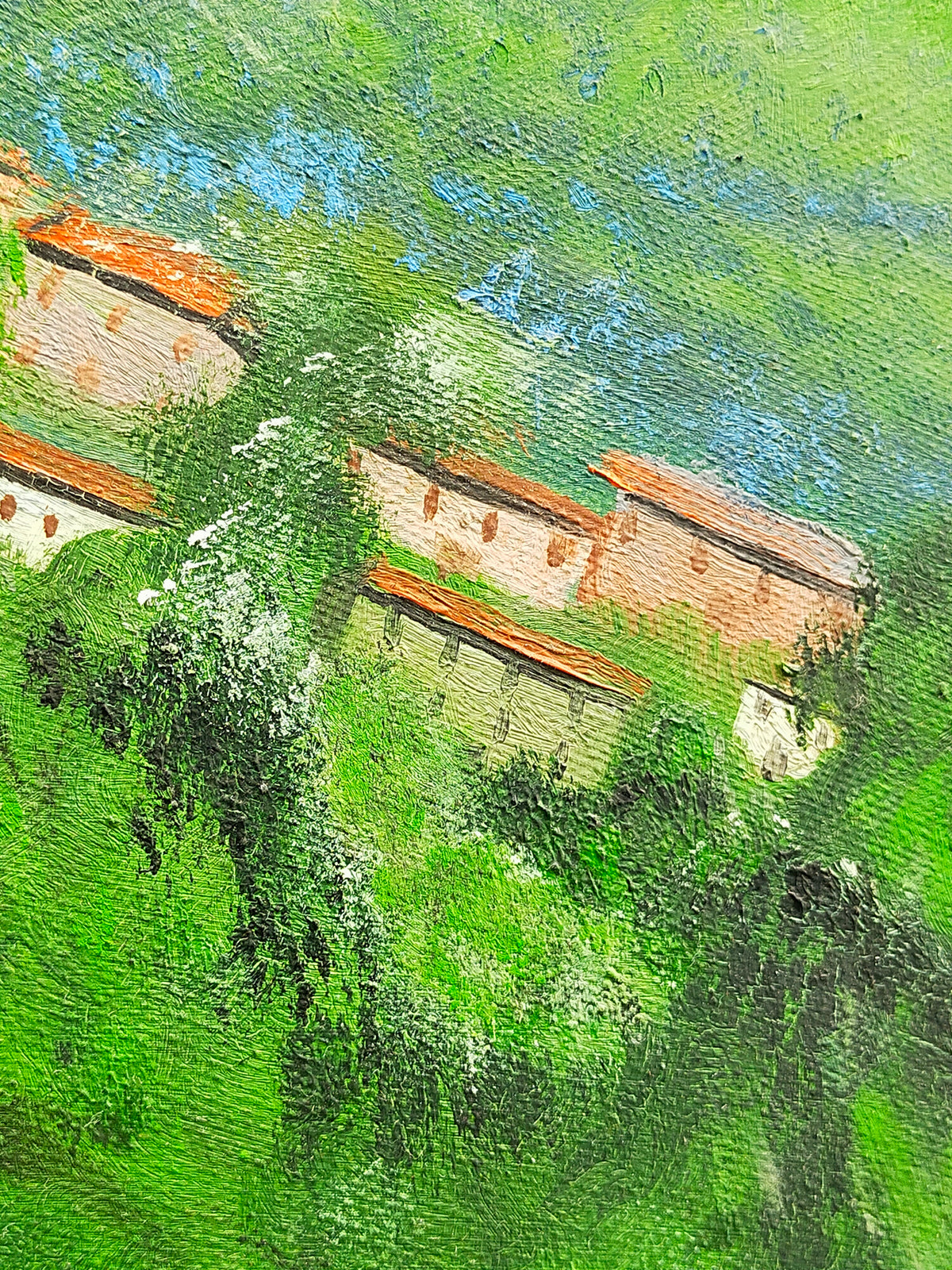 Spanische Schule (XX) – Landschaft mit Brücke und Burg
