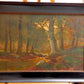 H. Godzews Ölgemälde – Romantische Waldlandschaft mit Bachlauf