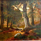 H. Godzews Ölgemälde – Romantische Waldlandschaft mit Bachlauf