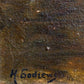 H. Godzews Ölgemälde – Romantische Waldlandschaft mit Bachlauf