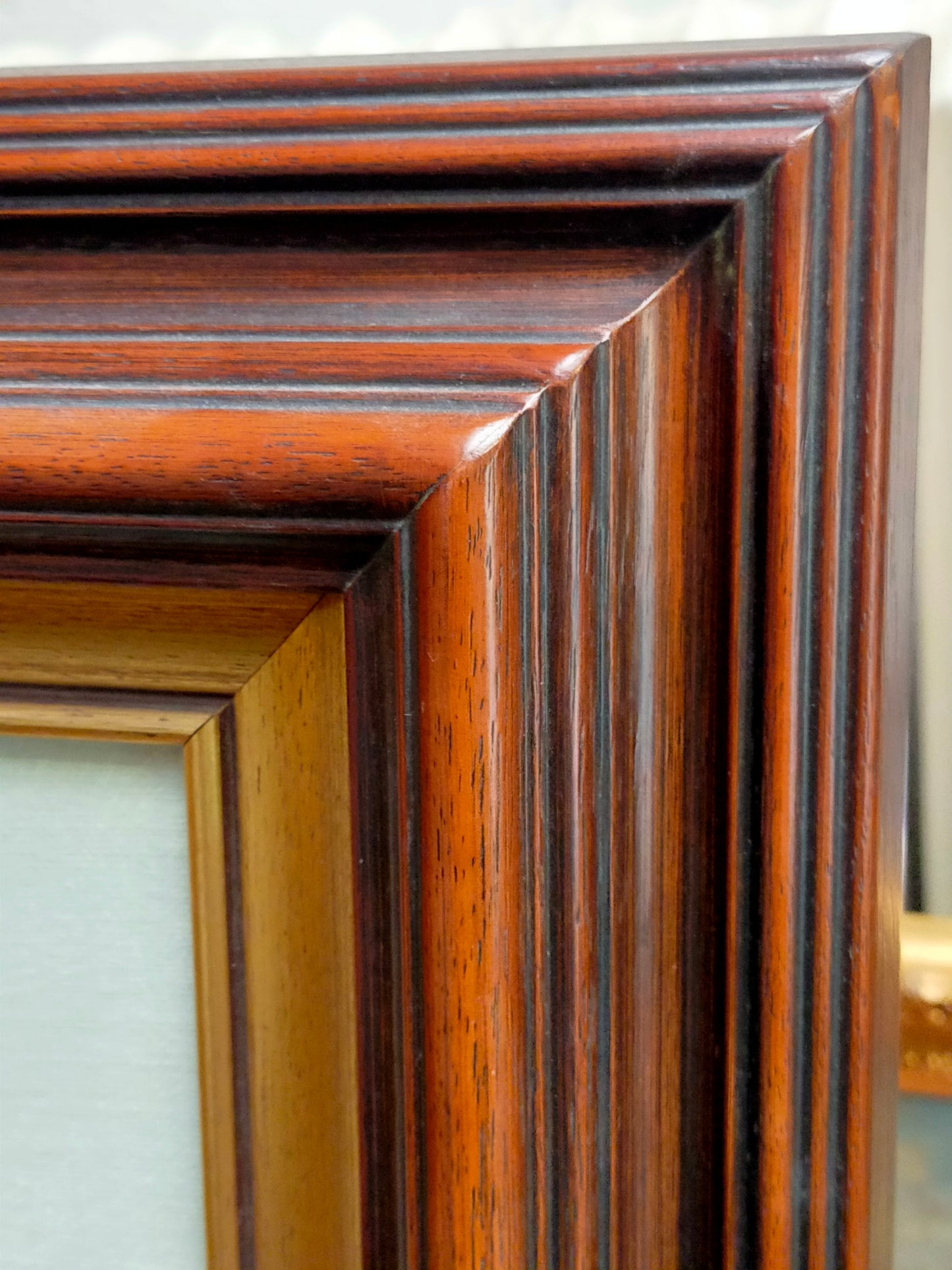 Ölgemälde – Ländliche Flusslandschaft mit Reetdachhaus