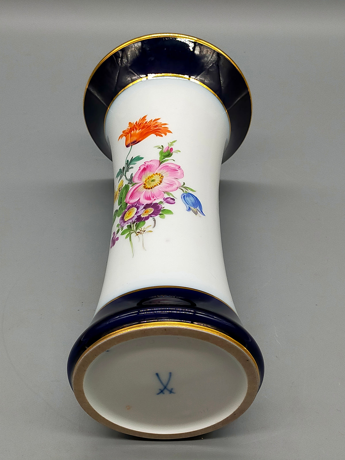Meissen Porzellanvase – Handbemalte Trompetenvase Blumen 1 Wahl