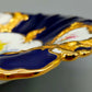 Ehemalige Meissen Porzellan Teller – Handbemalt Gold Kobaltblau