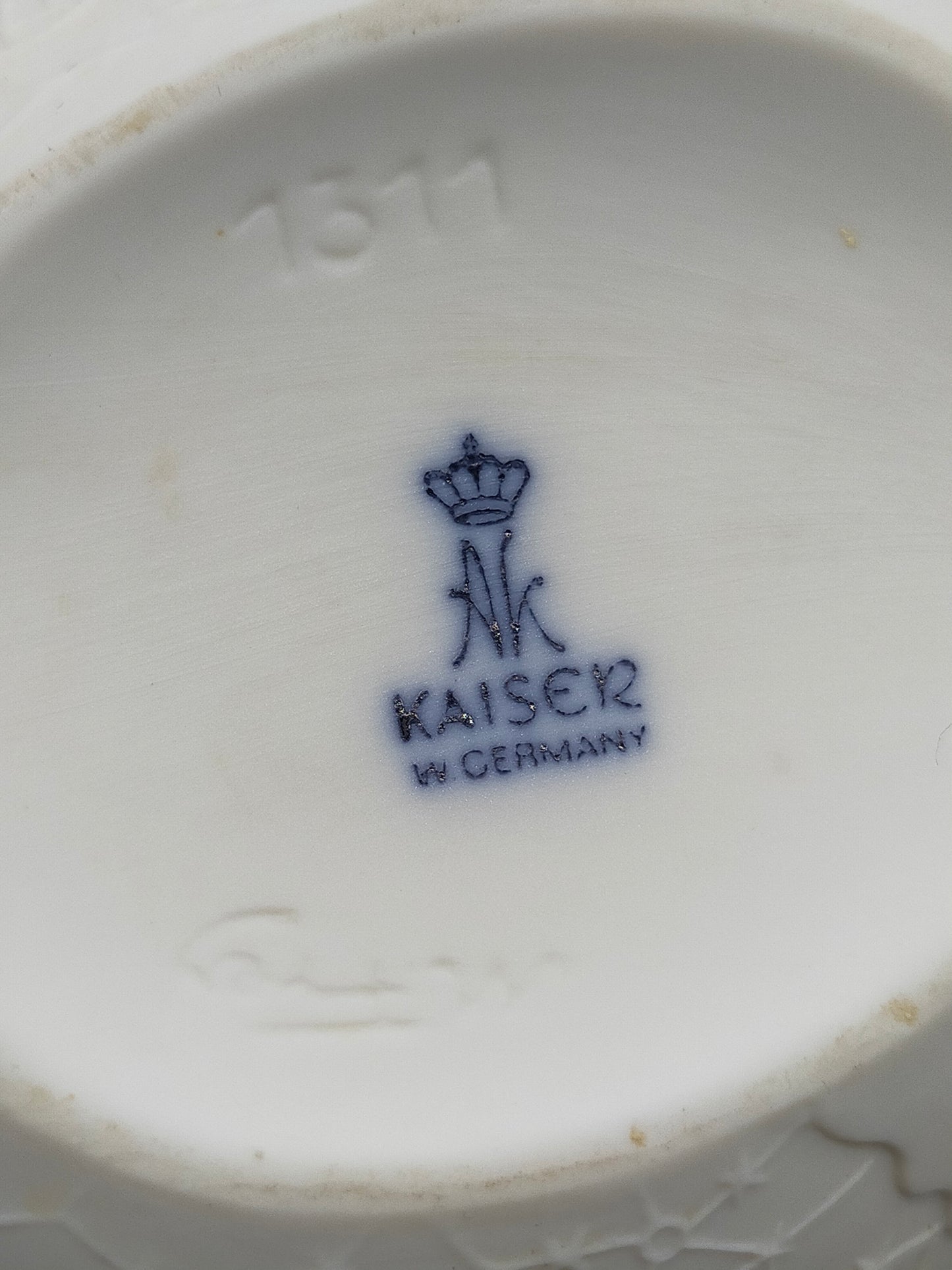 Kaiser Porzellan Vase Spitzenrelief – Elegant Weiß