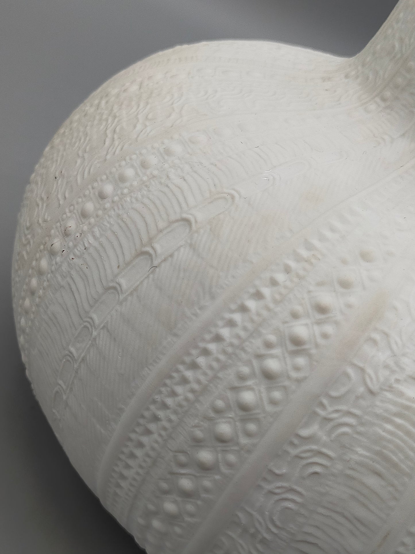 Heinrich Germany Bisquitporzellan Vase – Mid-Century Strukturvase