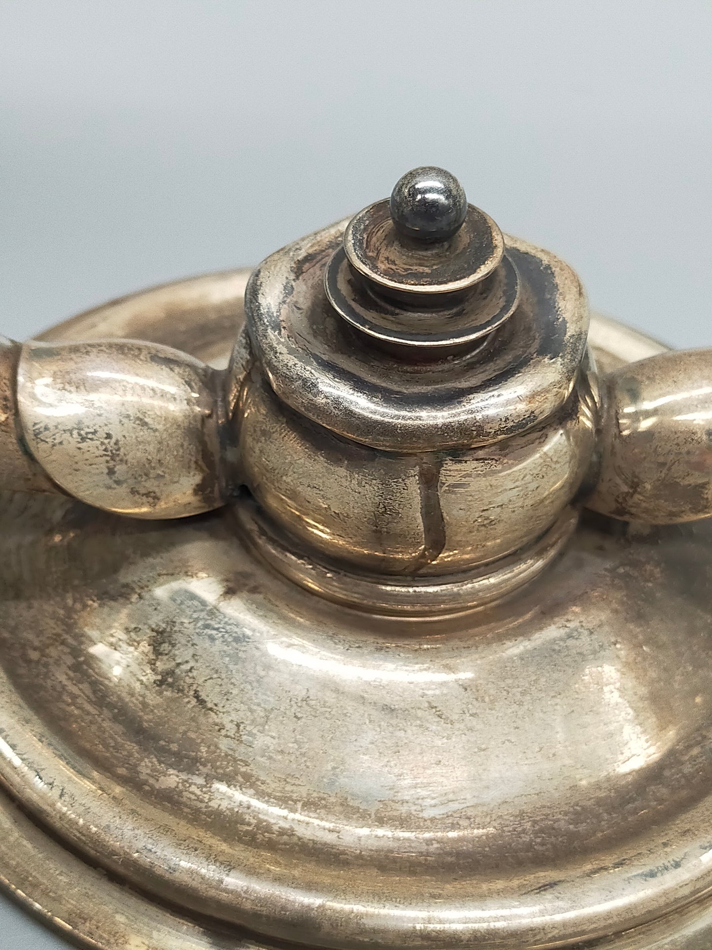 2 Versilberte Kerzenleuchter 2-flammig – Schwedisches Silber NSK