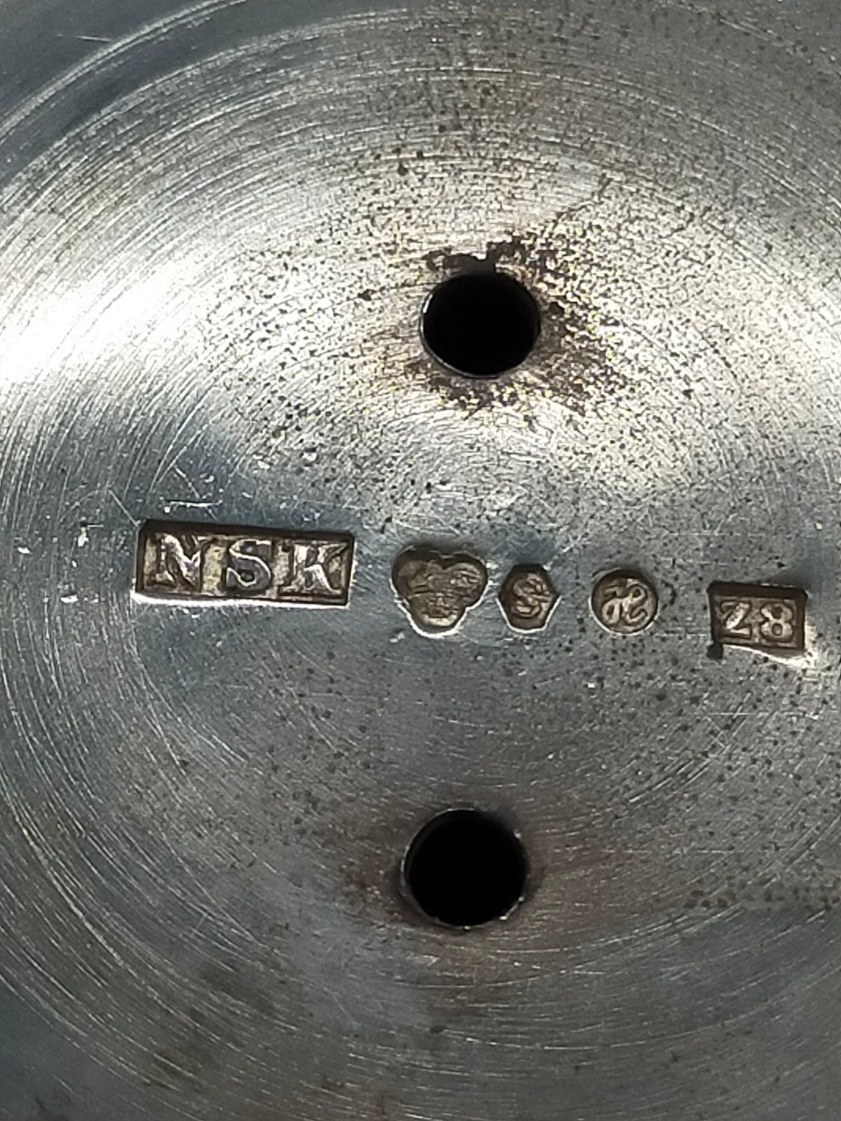 2 Versilberte Kerzenleuchter 2-flammig – Schwedisches Silber NSK