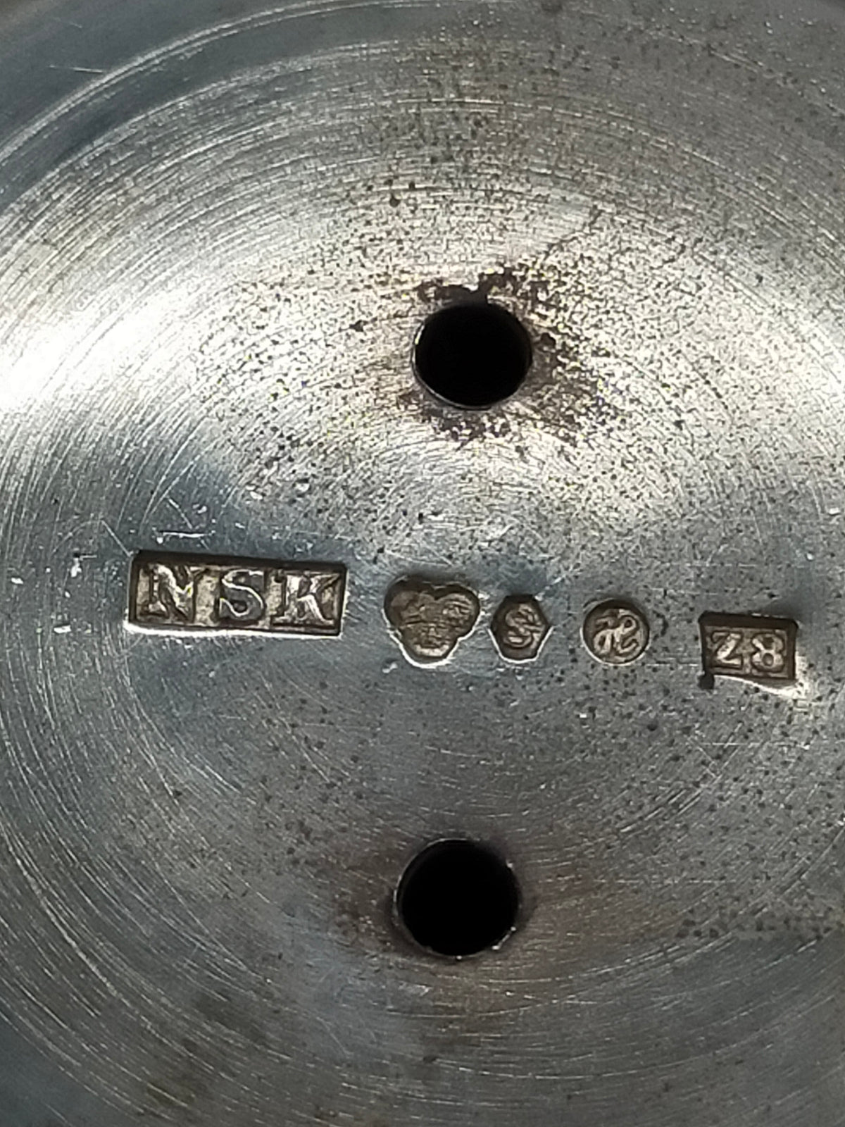 2 Versilberte Kerzenleuchter 2-flammig – Schwedisches Silber NSK