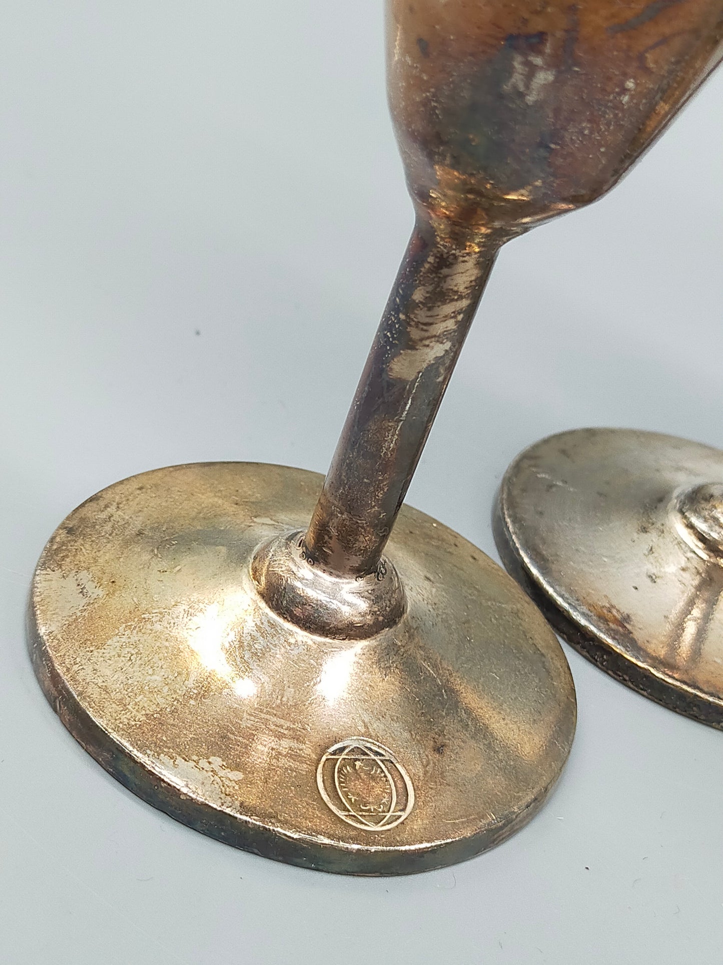 6er Set Versilberte Schnapsbecher Gebr. Hepp 90 – Elegant