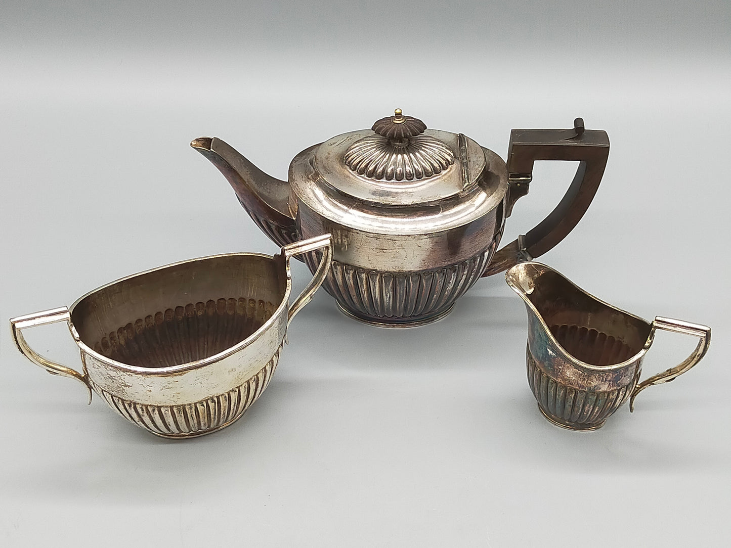 Antikes Tee- und Kaffeeservice – Versilbert Kent & Son