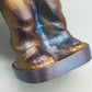 Dekorative Metallfigur – Trinkender Mann mit Hut
