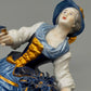 Elegante Thüringen Porzellanfigur – Edle Dame mit Blumenkorb