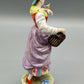 Elegante Thüringen Porzellanfigur – Handbemalte Dame mit Vogelkäfig