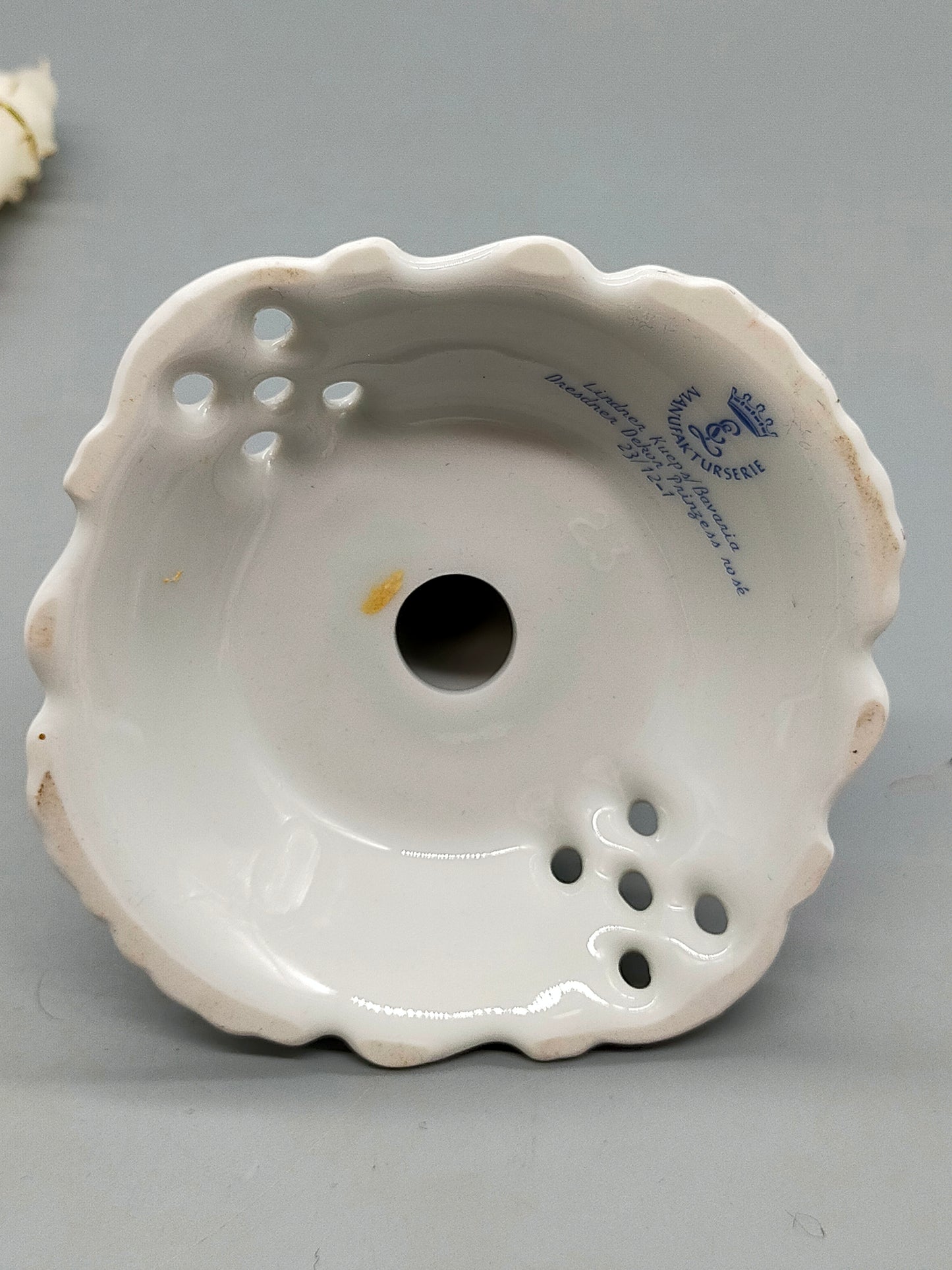 Elegante Lindner Kerzenleuchter – Dresdner Dekor Prinzess Rosé