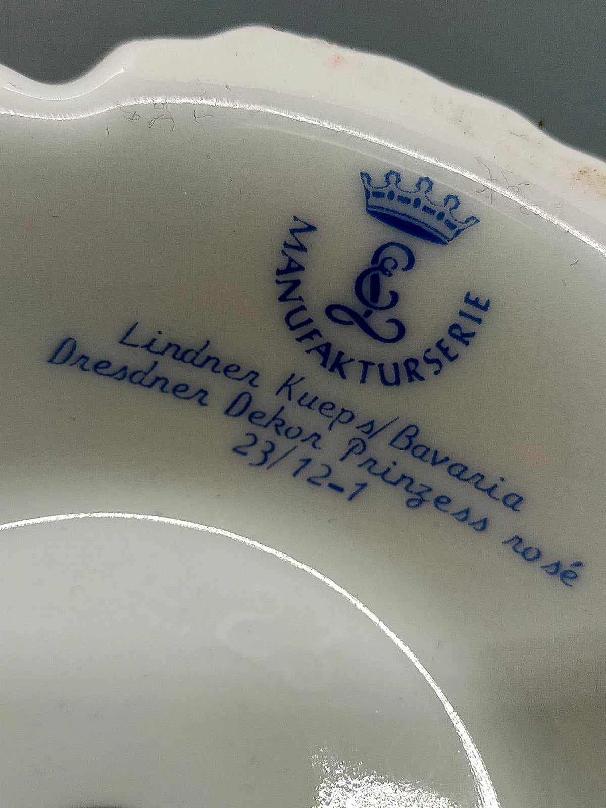 Elegante Lindner Kerzenleuchter – Dresdner Dekor Prinzess Rosé