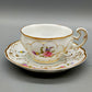 Elegante Nymphenburg Tasse mit Untertasse – Handbemaltes Porzellan