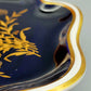 Echtes Weimar Kobalt Porzellan Schale Goldstaffage