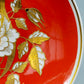 Wandteller Porzellan Wallendorf Goldrelief Handgemalt Blumen