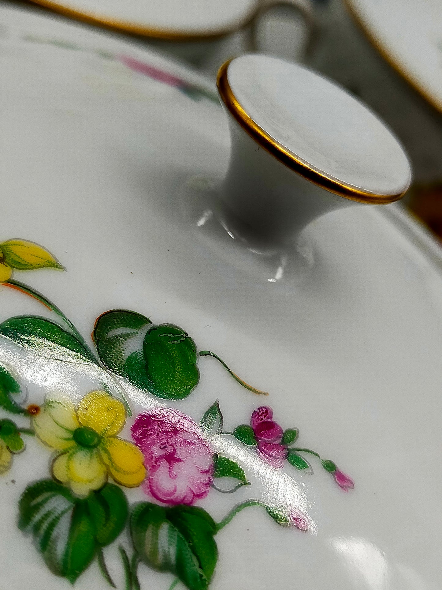 Elegante Bing & Grøndahl Suppentassen – Handbemaltes Porzellan Set