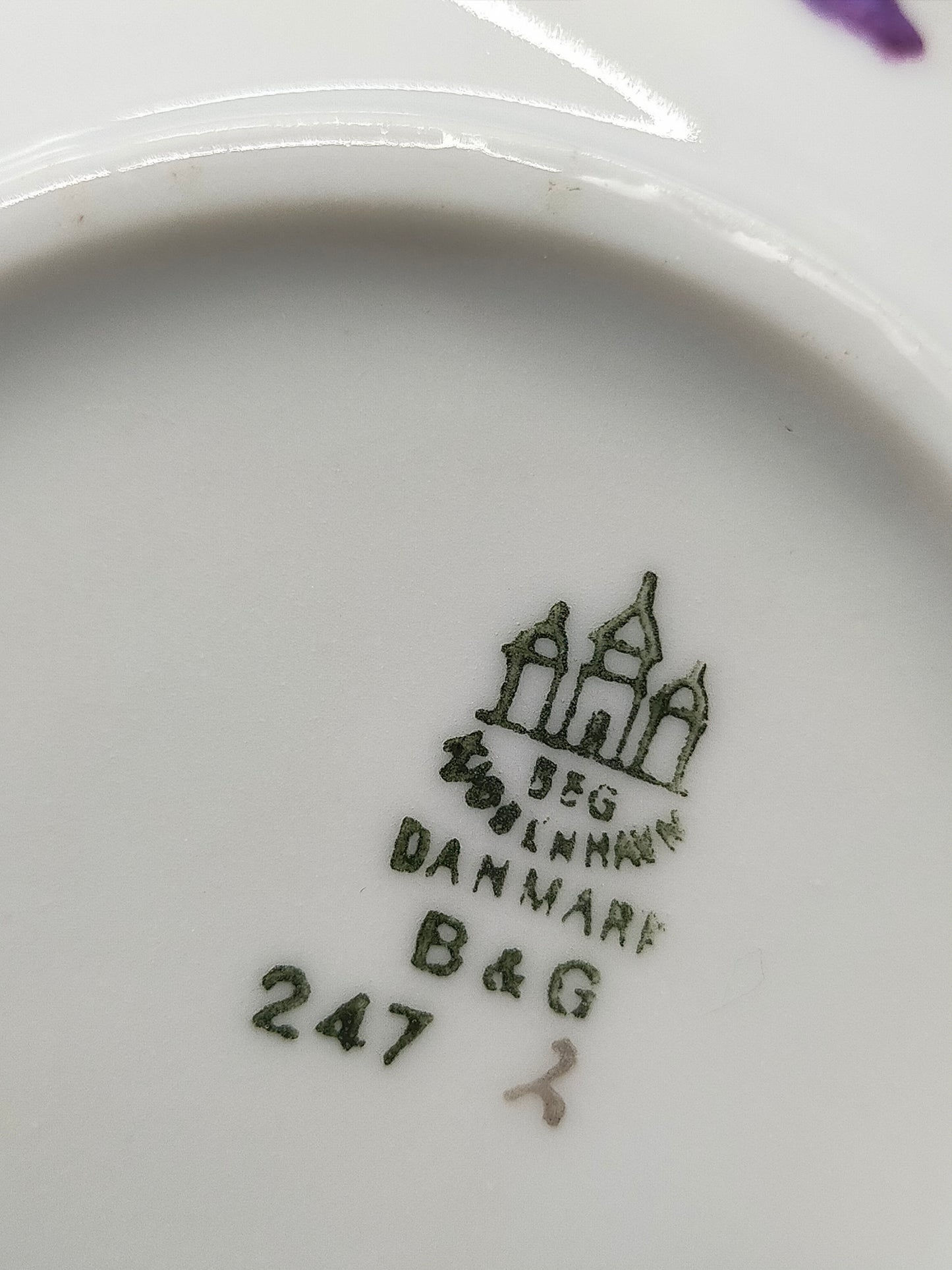 Elegante Bing & Grøndahl Suppentassen – Handbemaltes Porzellan Set