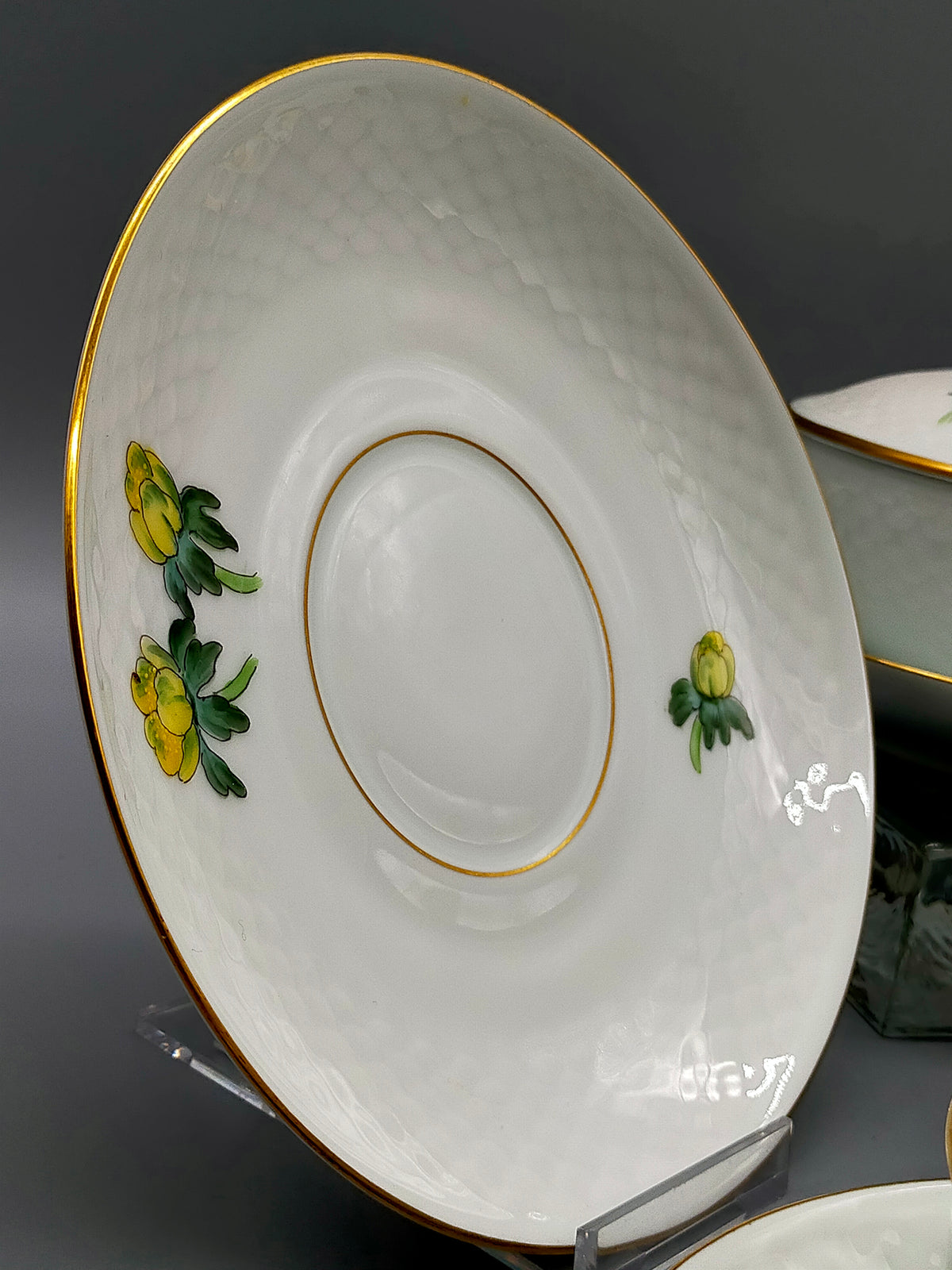 Bing & Grøndahl Suppentassen Set – Handbemalt Porzellan