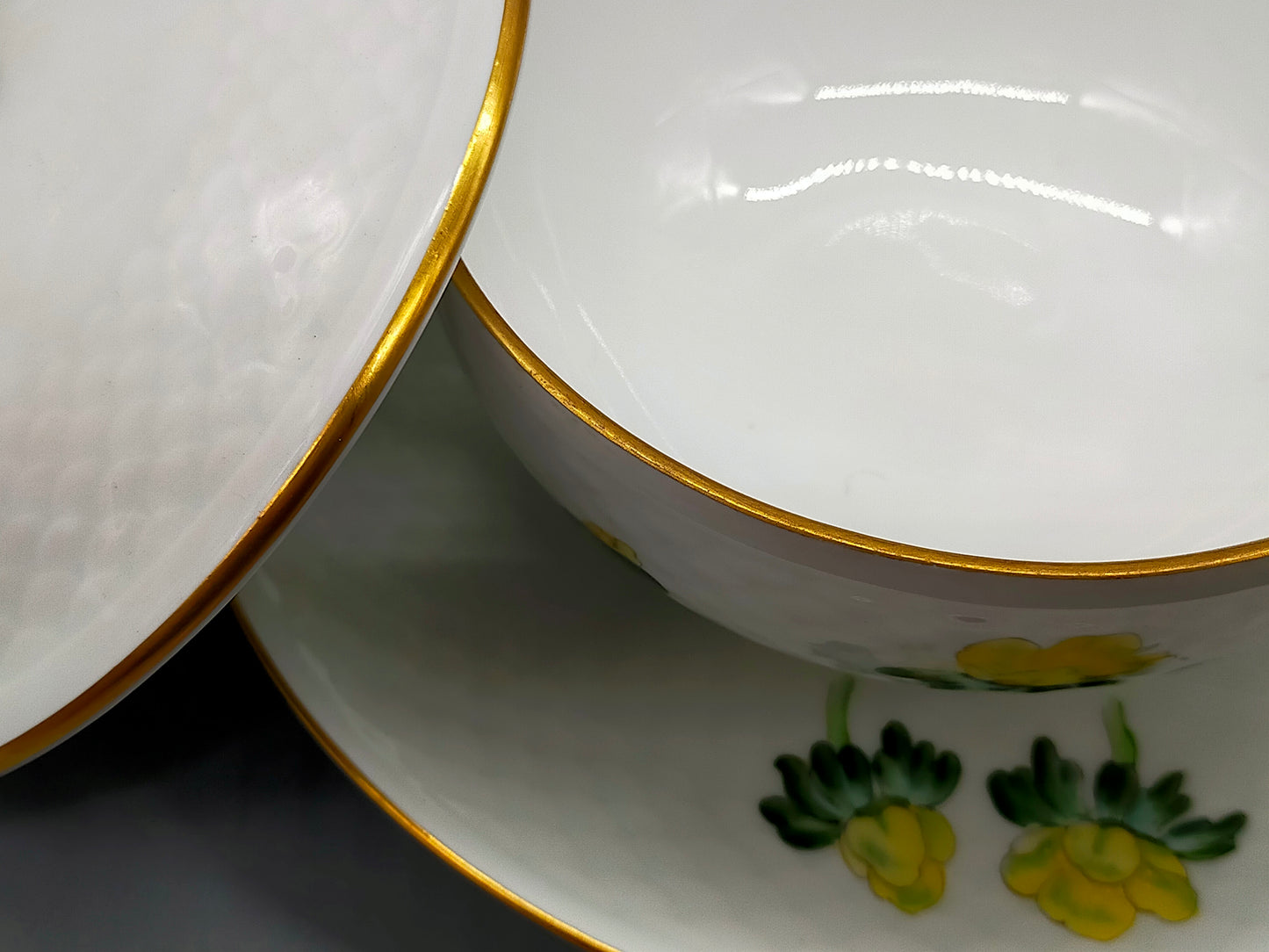 Bing & Grøndahl Suppentassen Set – Handbemalt Porzellan