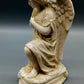 Antiker Porzellan Engel – Handbemalte Skulptur Figur