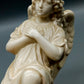 Antiker Porzellan Engel – Handbemalte Skulptur Figur