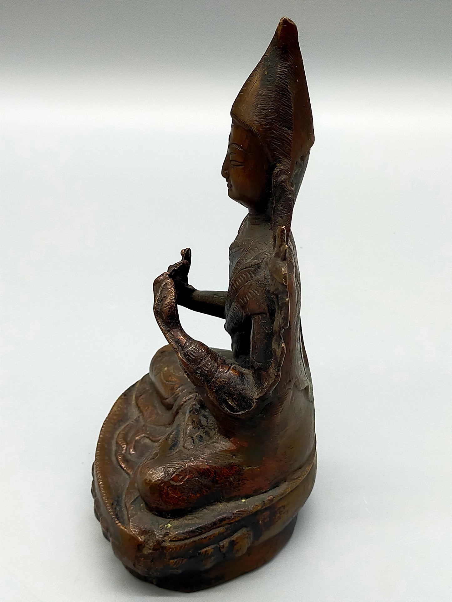 Antike Bronze-Figur – Handgefertigte Asiatische Buddah