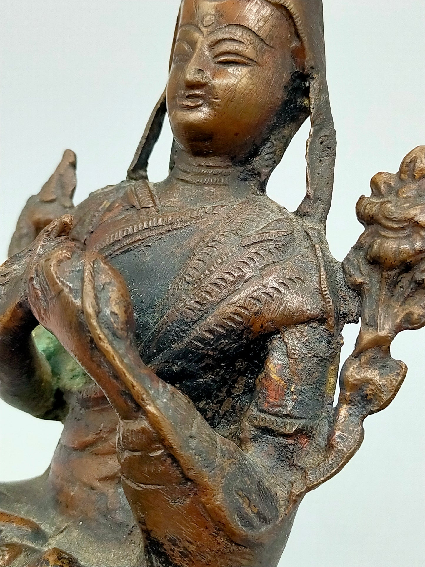 Antike Bronze-Figur – Handgefertigte Asiatische Buddah