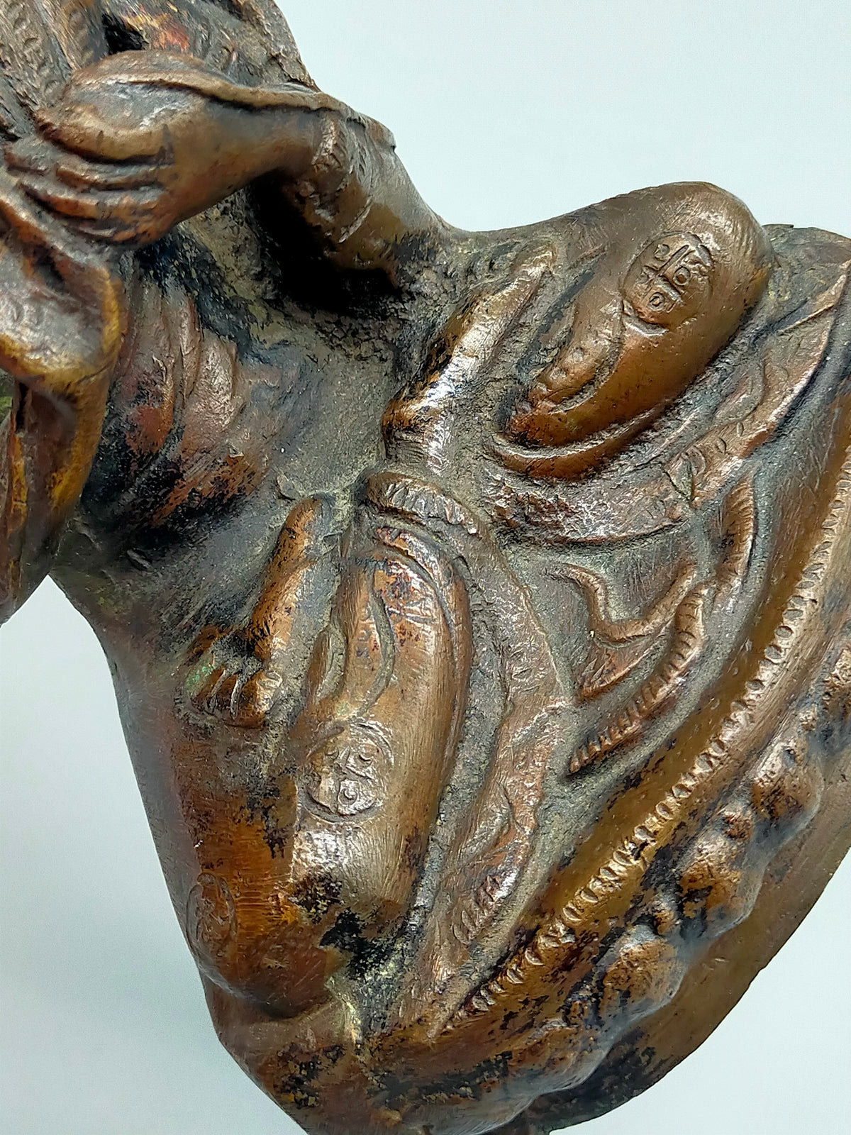 Antike Bronze-Figur – Handgefertigte Asiatische Buddah