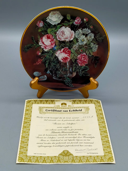 Porzellan MOSA Sierteller Rozen en Schelpen Elisabeth Gerhardt