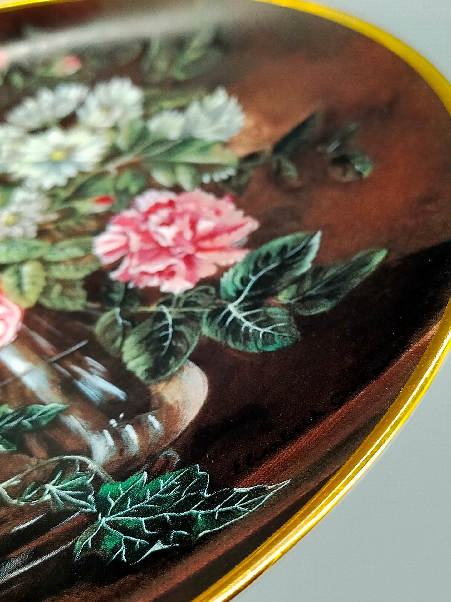 Porzellan MOSA Sierteller Rozen en Schelpen Elisabeth Gerhardt
