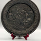 Antiker Zierteller Gusseisen Relief Tavernenszene Wandschmuck