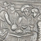 Antiker Zierteller Gusseisen Relief Tavernenszene Wandschmuck